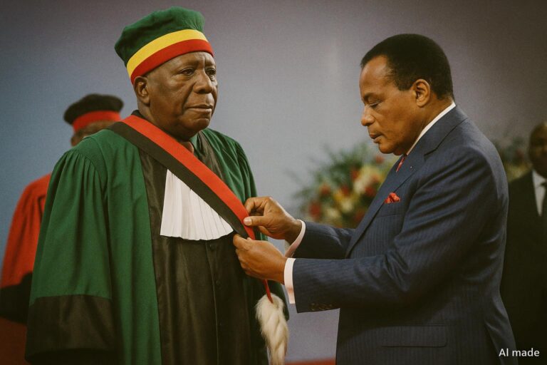 Obenga reçoit l’O.M.C : érudition et ruban vert