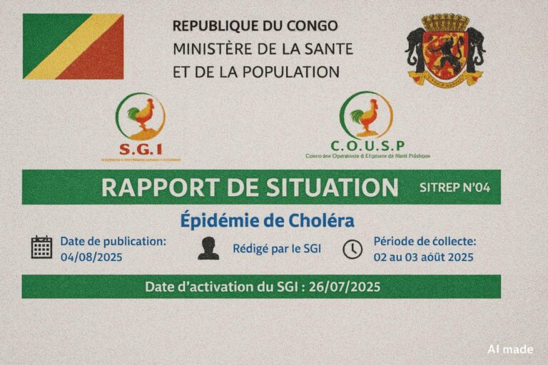 Choléra au Congo: riposte sanitaire se muscle