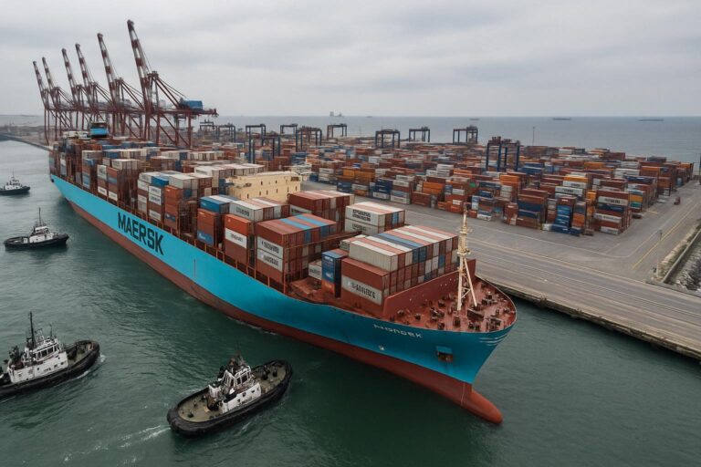 Pointe-Noire : le géant Maersk Halifax dope le port